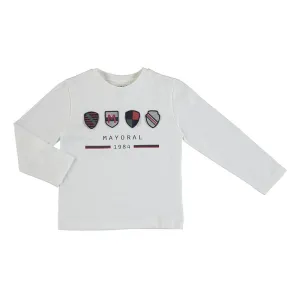 Mayoral Boys Off White T-Shirt