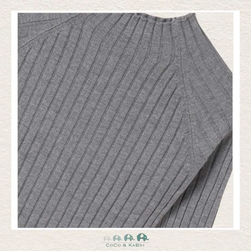 Mayoral Girls' Mockneck Shirt - Gray