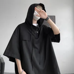 Men Half Sleeve Streetwear Loose T-shirt