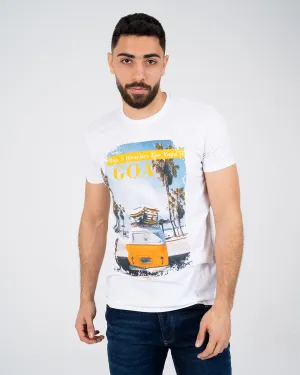 Men Printed Short Sleeve T-shirt