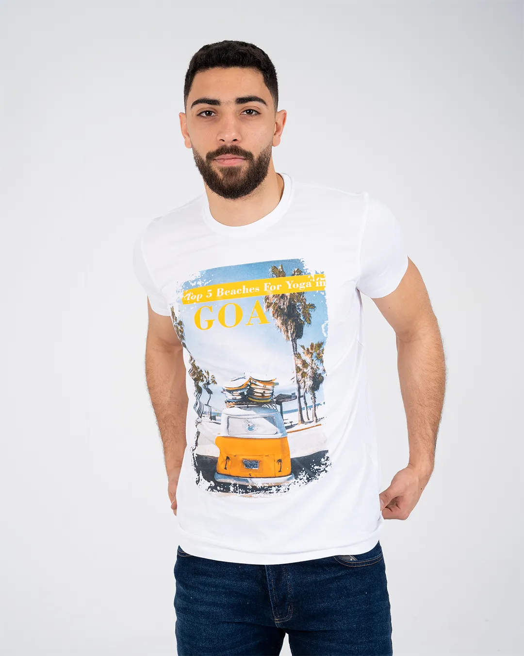 Men Printed Short Sleeve T-shirt