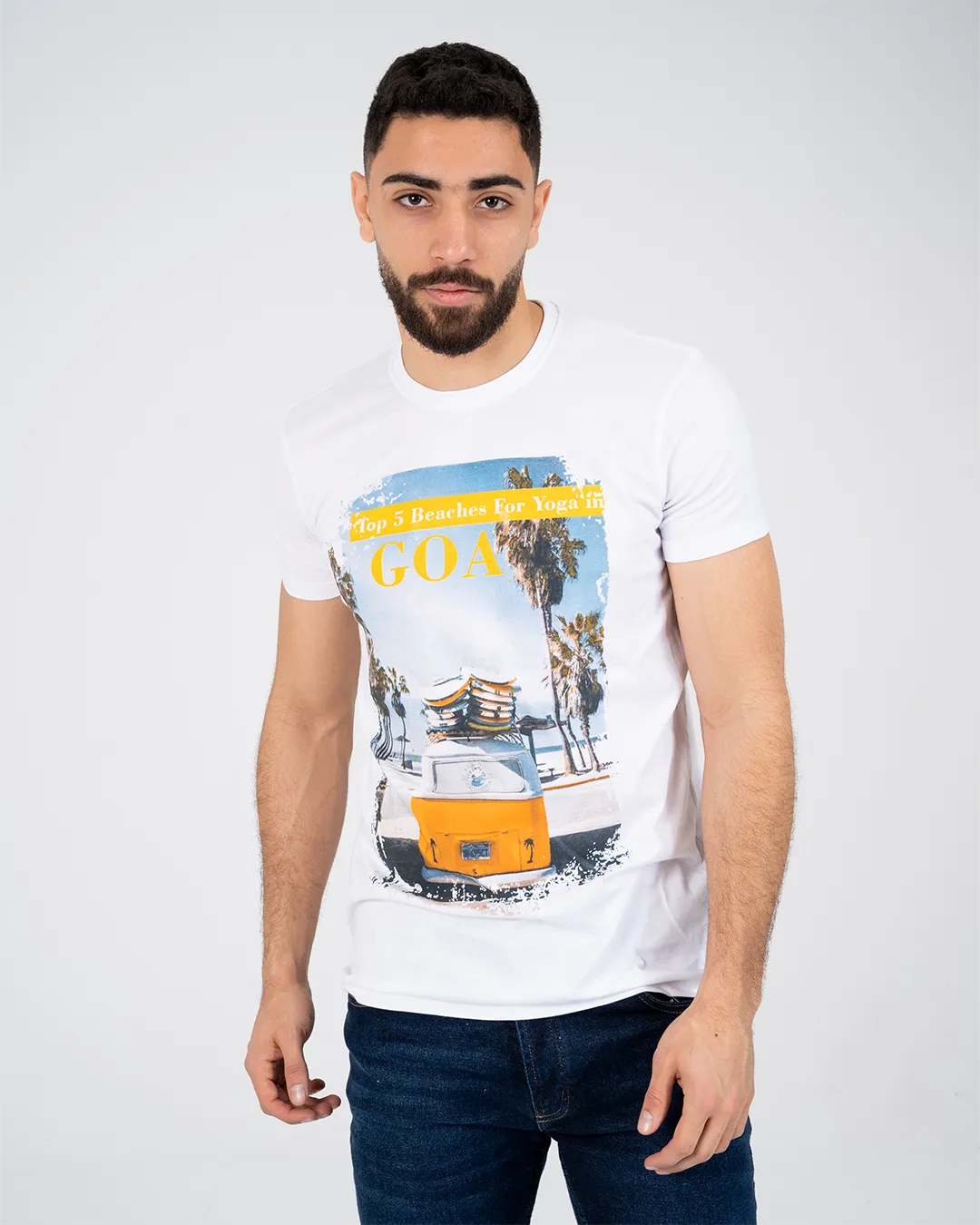 Men Printed Short Sleeve T-shirt