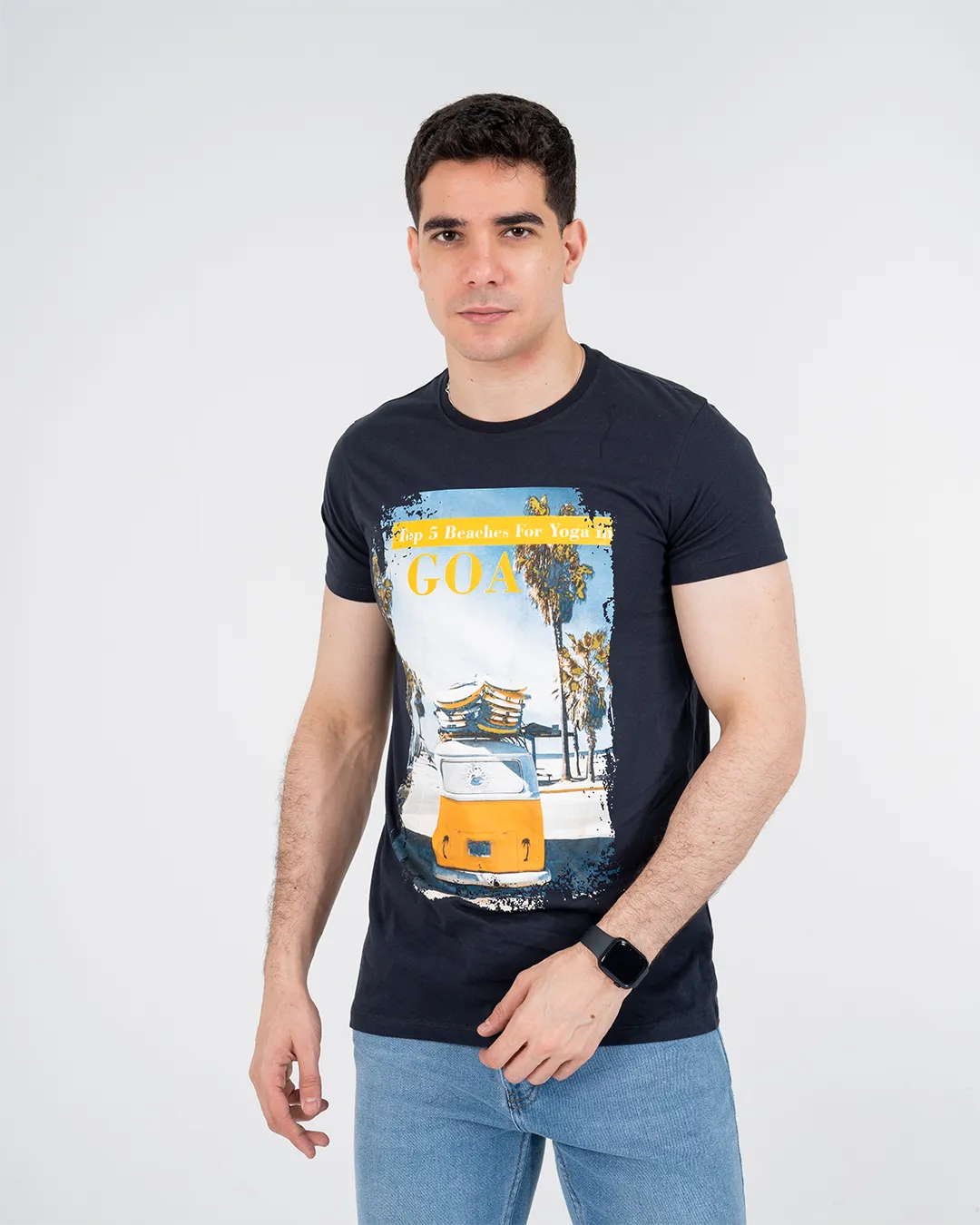 Men Printed Short Sleeve T-shirt