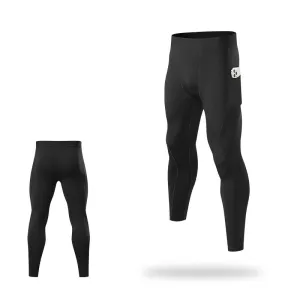 Men Workout Pant Compression Pocket Gym Leggings 3330