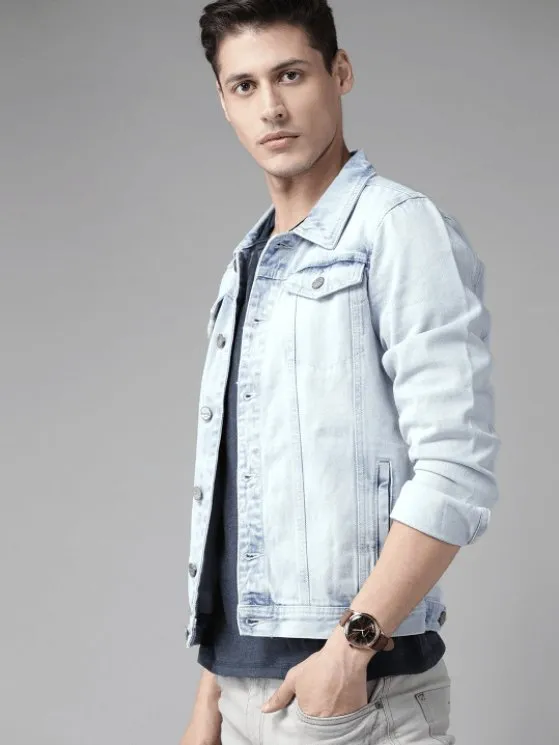 Mens Denim Jacket Light Blue