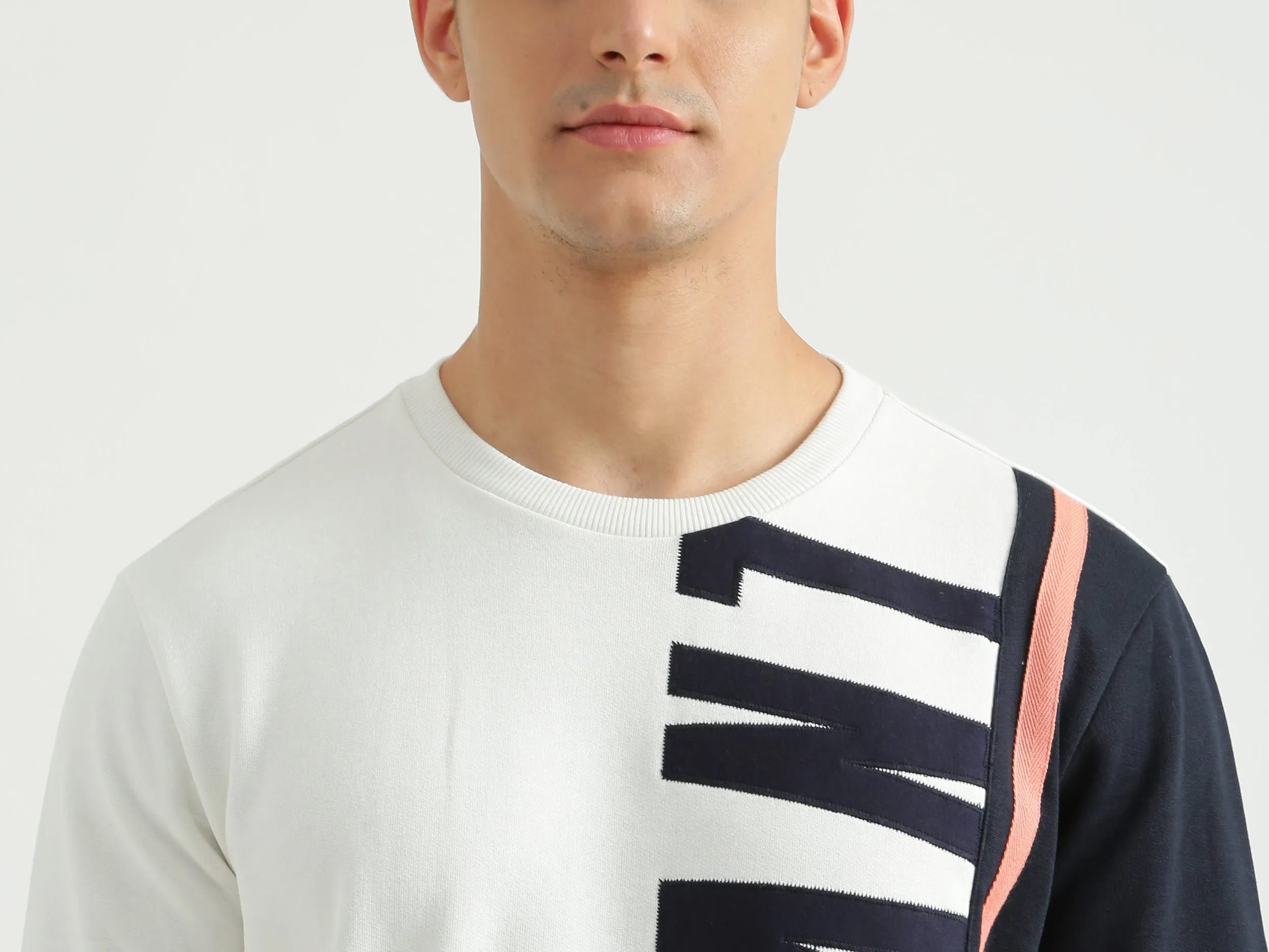 Mens Long Sleeve Solid Sweatshirt