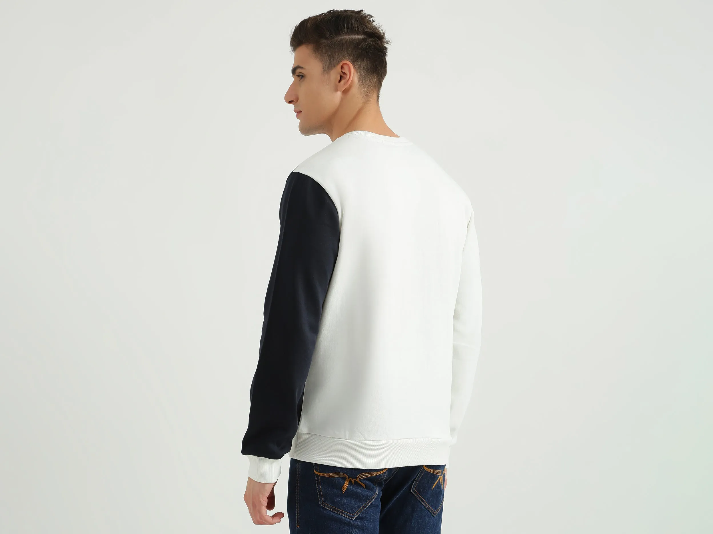 Mens Long Sleeve Solid Sweatshirt