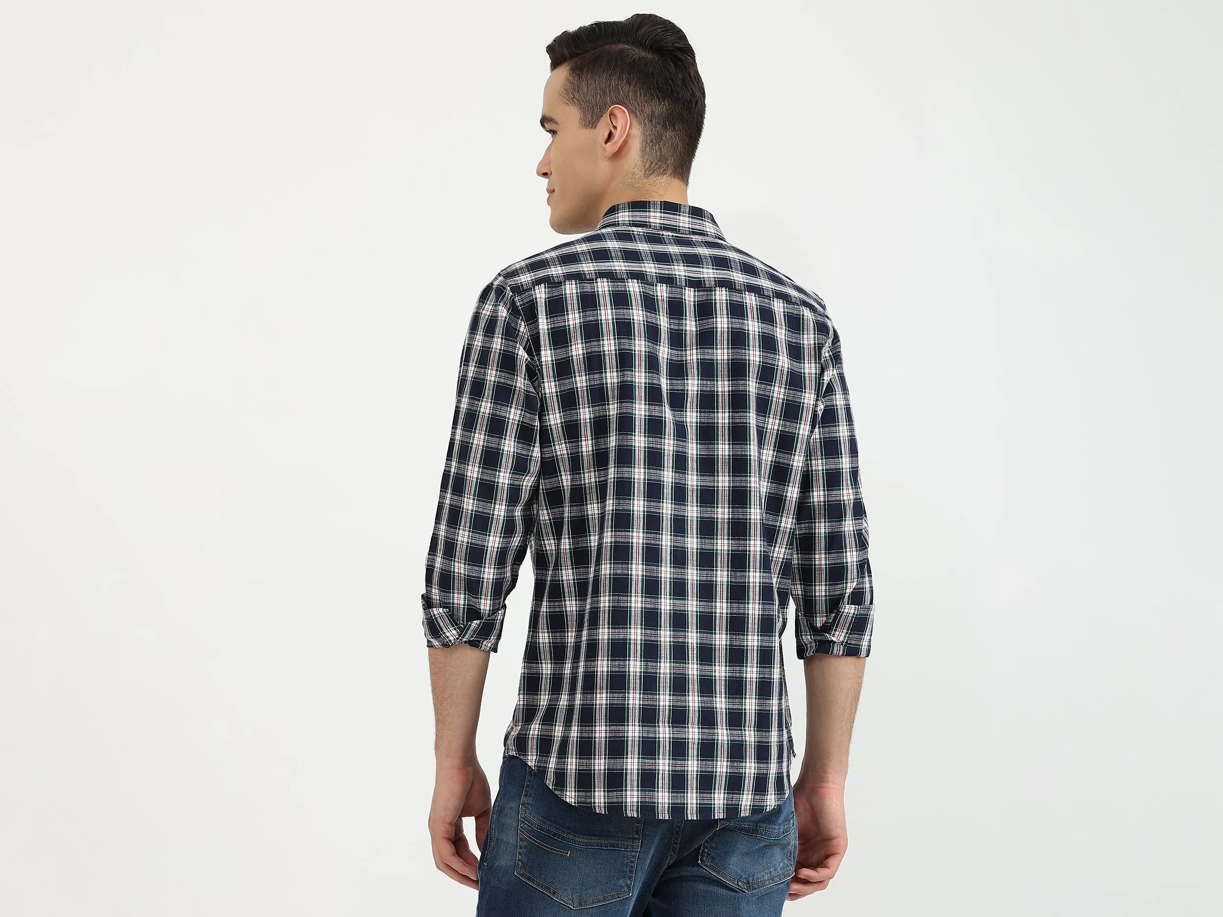Mens Slim Fit Check Shirt