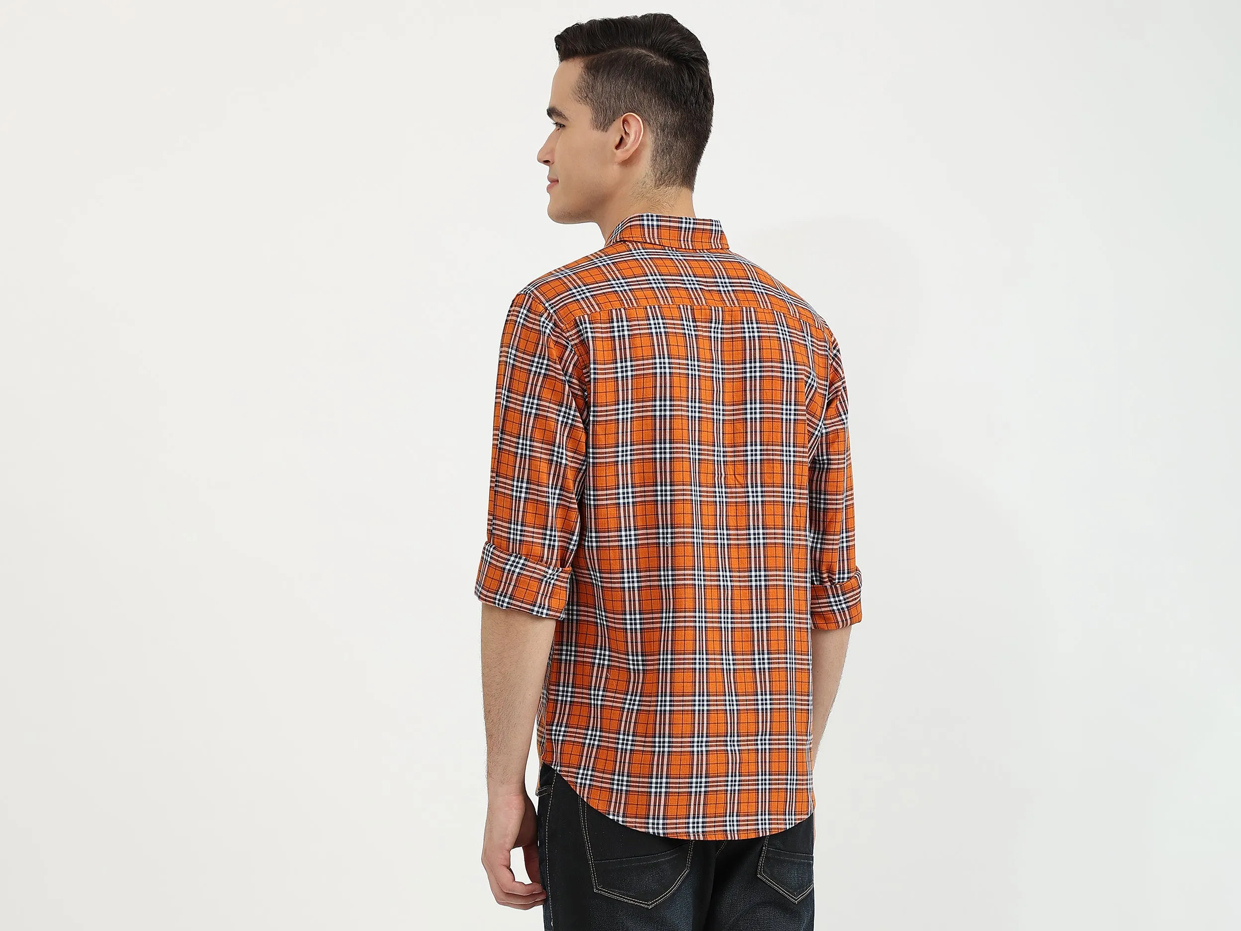Mens Slim Fit Check Shirt