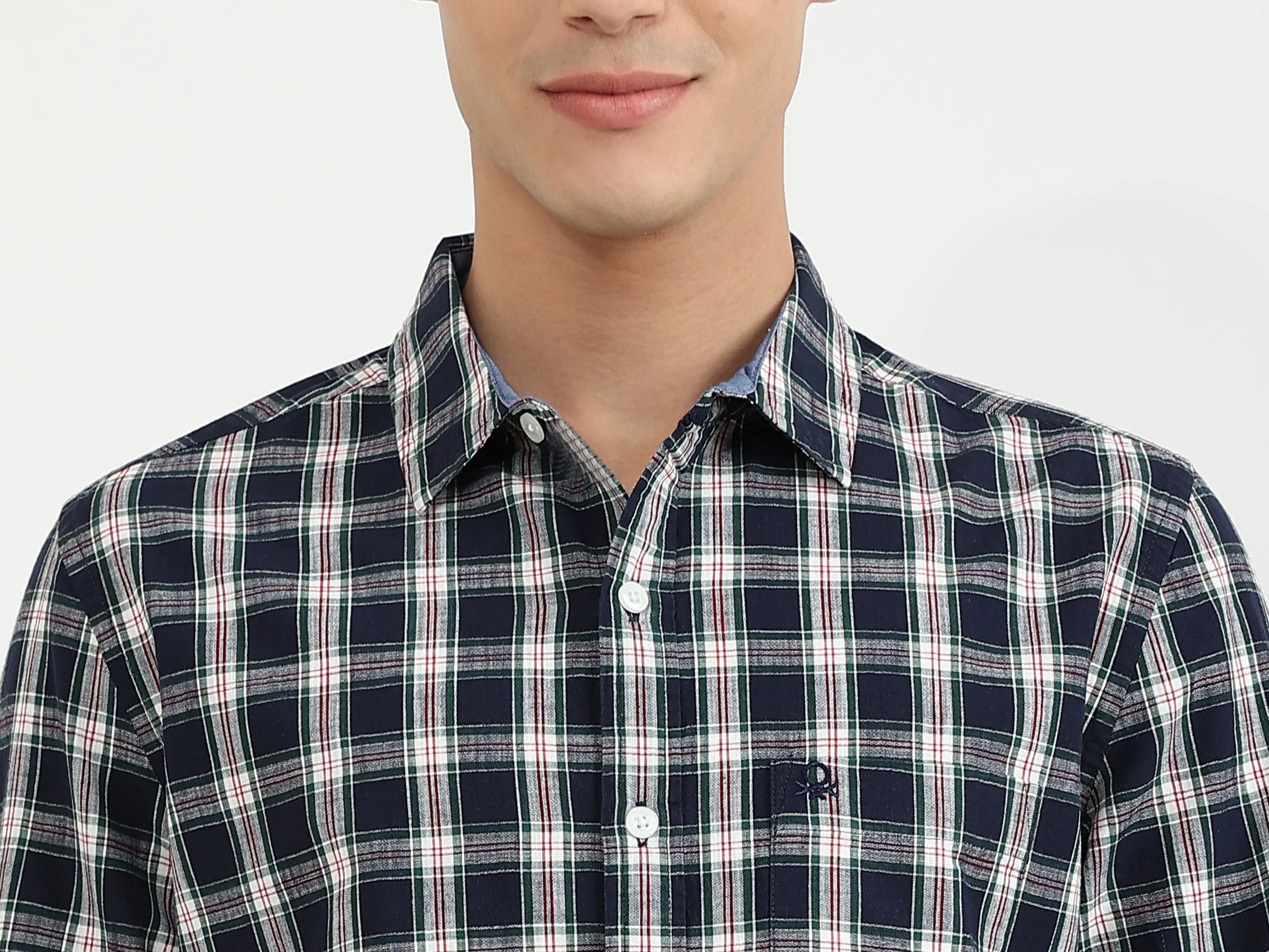 Mens Slim Fit Check Shirt
