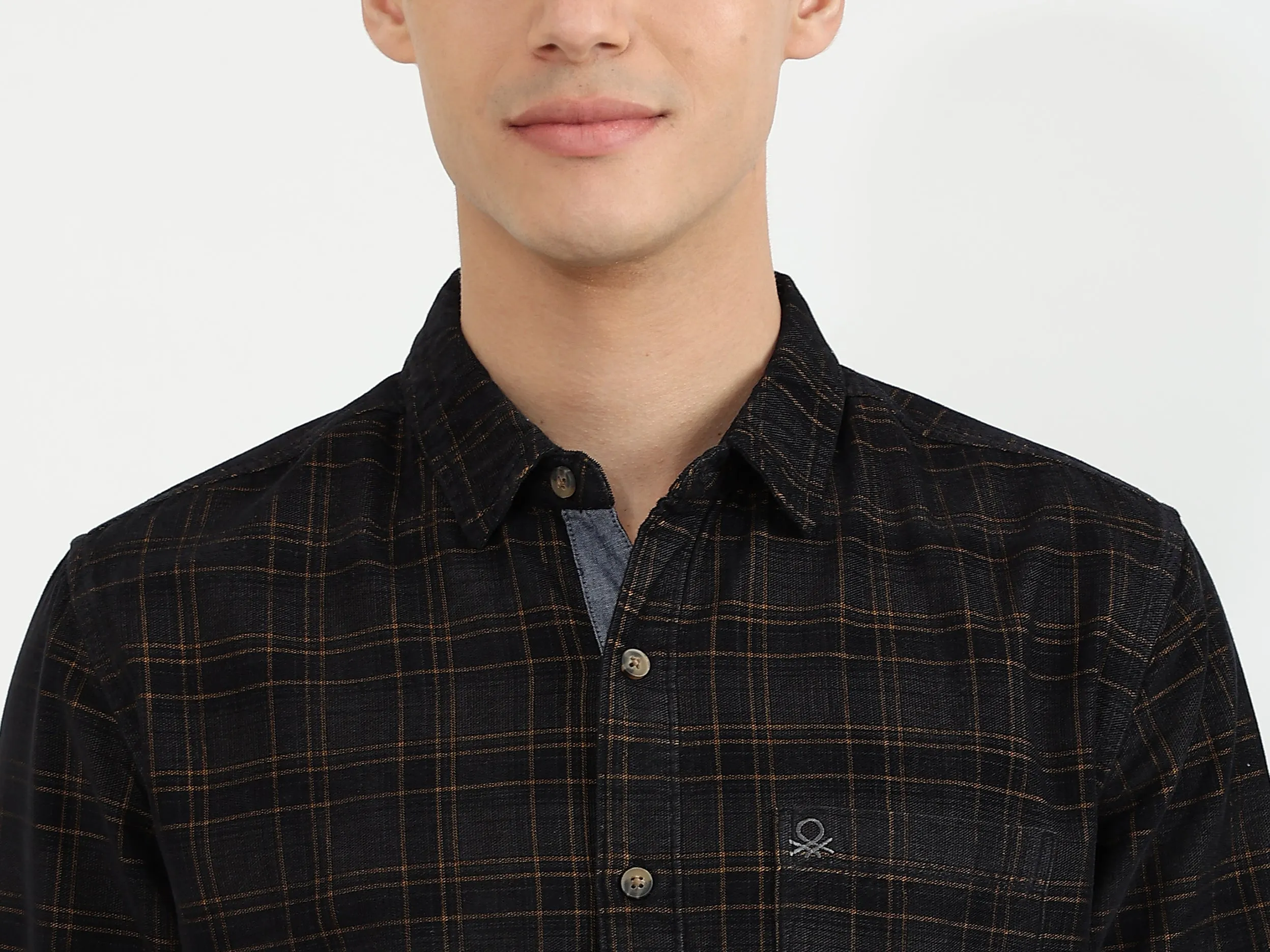 Mens Slim Fit Check Shirt
