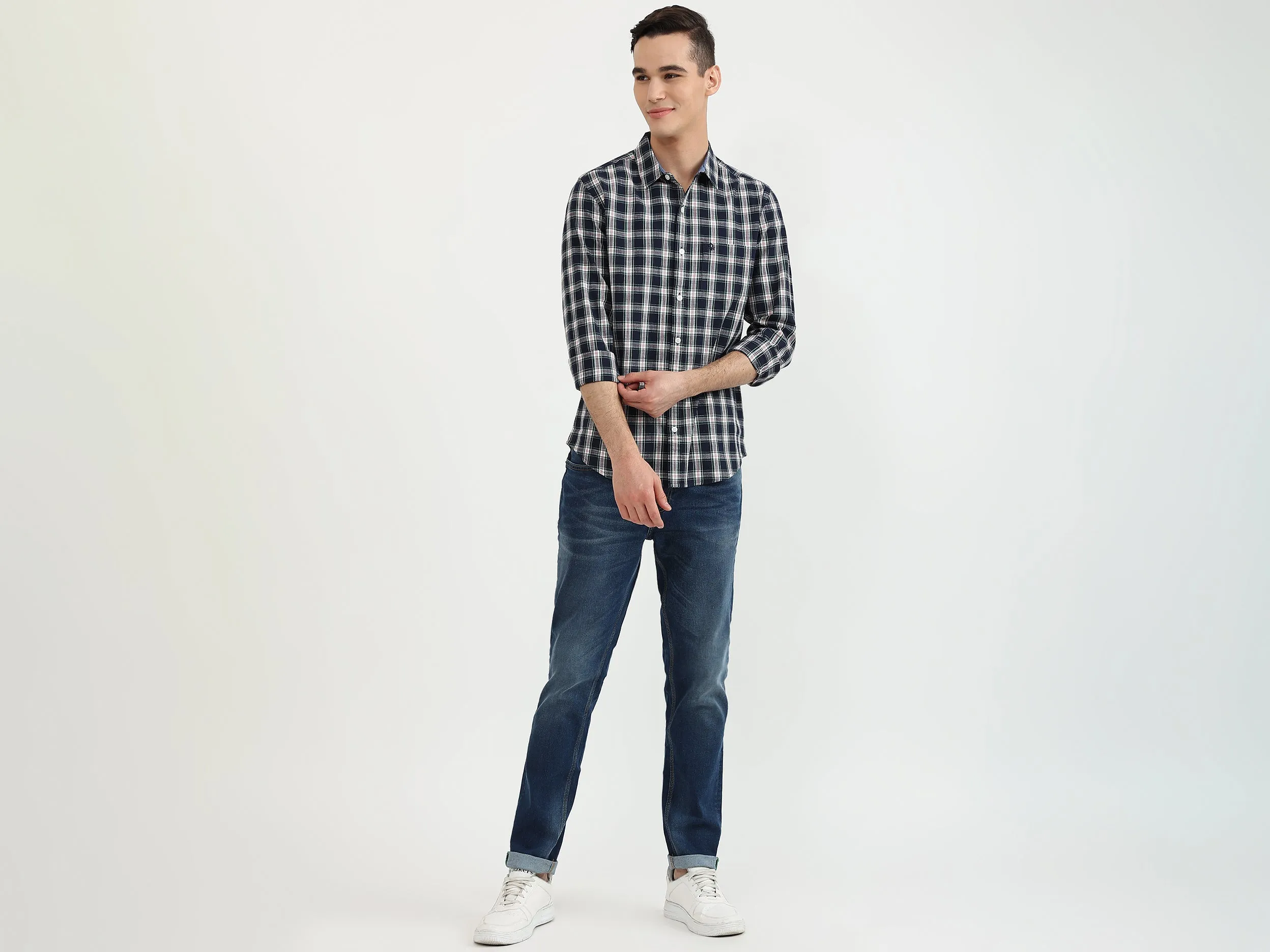 Mens Slim Fit Check Shirt