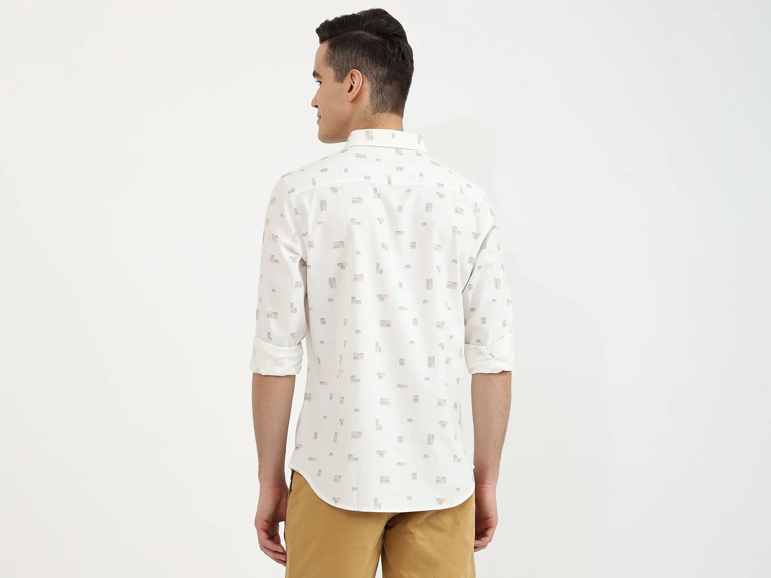 Mens Slim Fit Printed Shirt