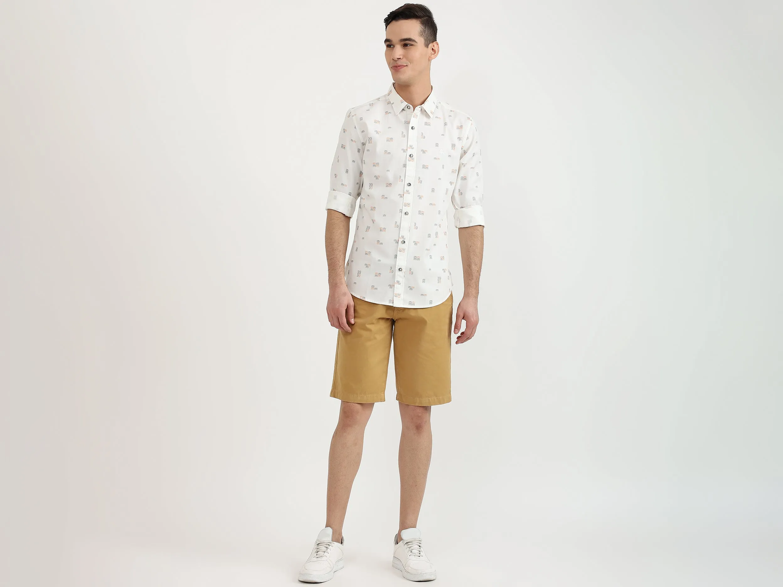 Mens Slim Fit Printed Shirt