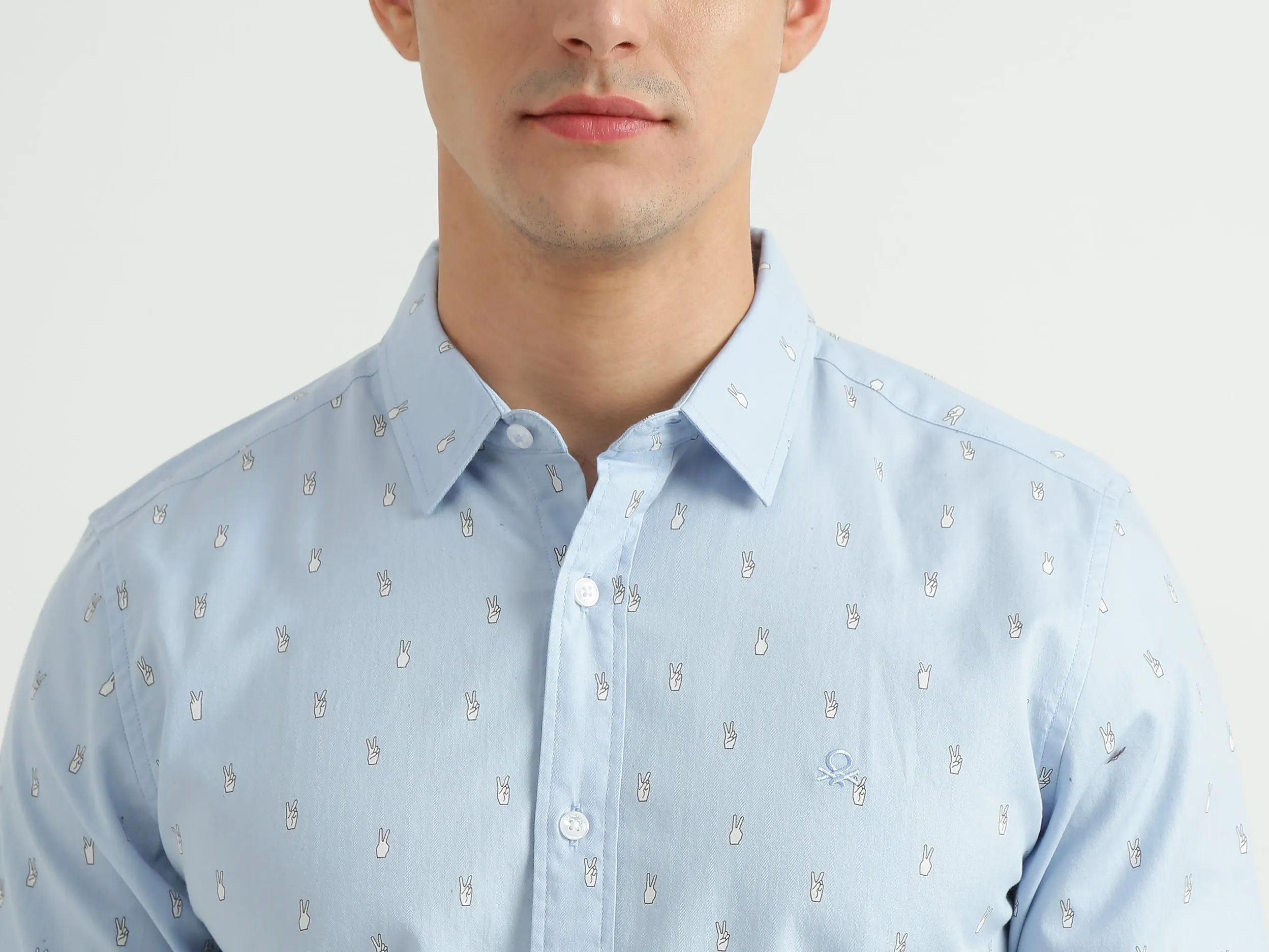 Mens Slim Fit Printed Shirt