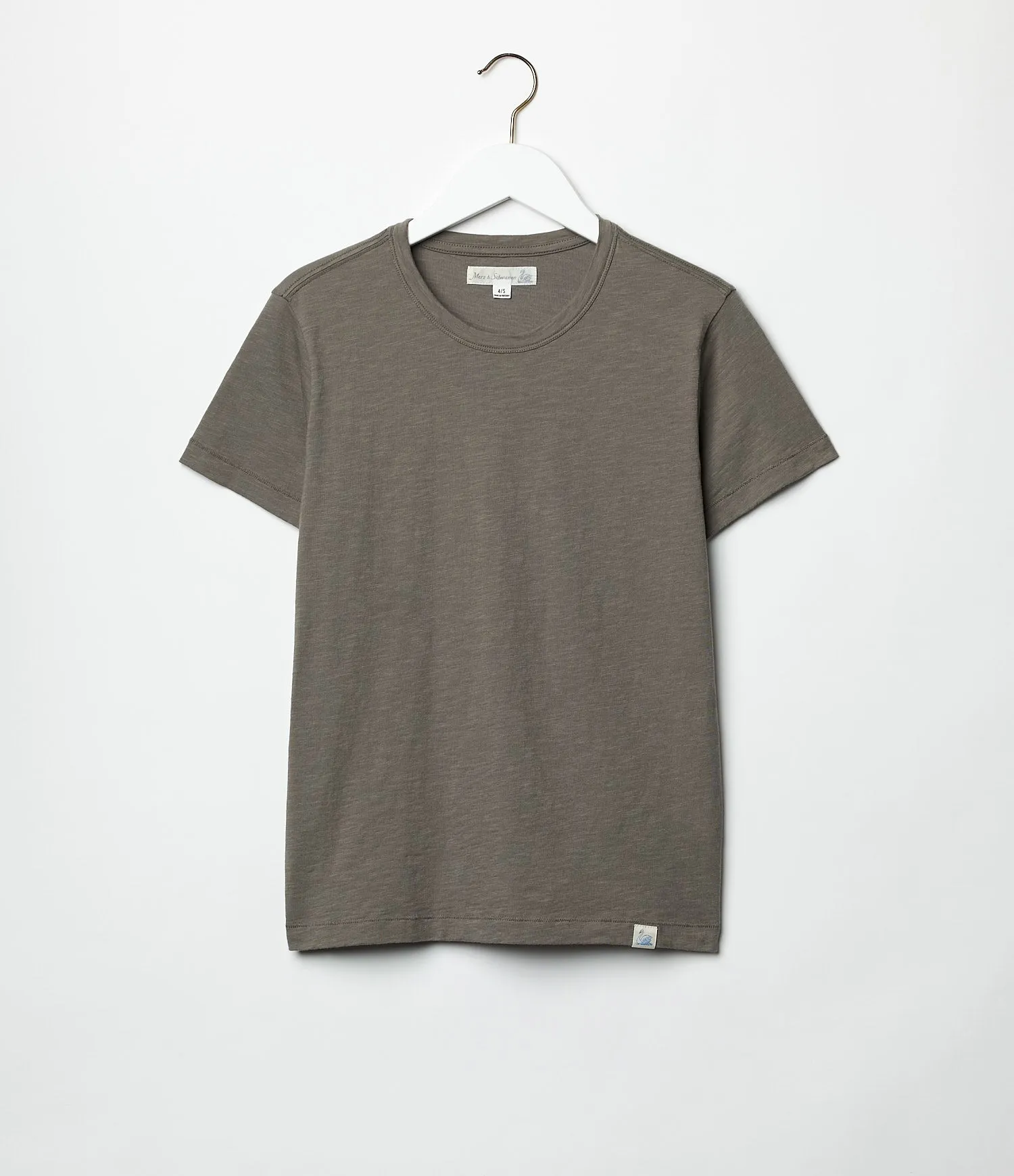 Merz b. Schwanen - WSCT20 Women's Pima Cotton T-Shirt, 4.6oz Relaxed Fit - Vintage Army