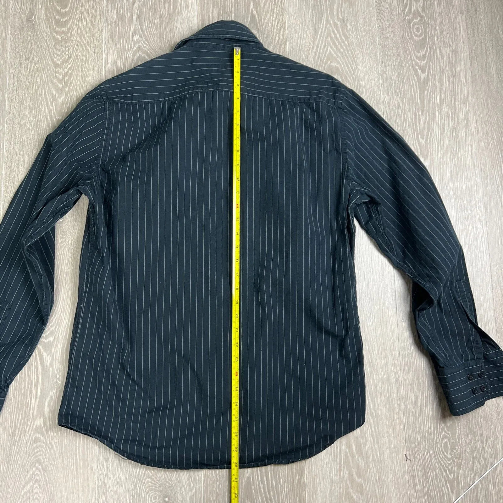 Microsoft Men’s Black Long Sleeve Button Up Shirt Size Large