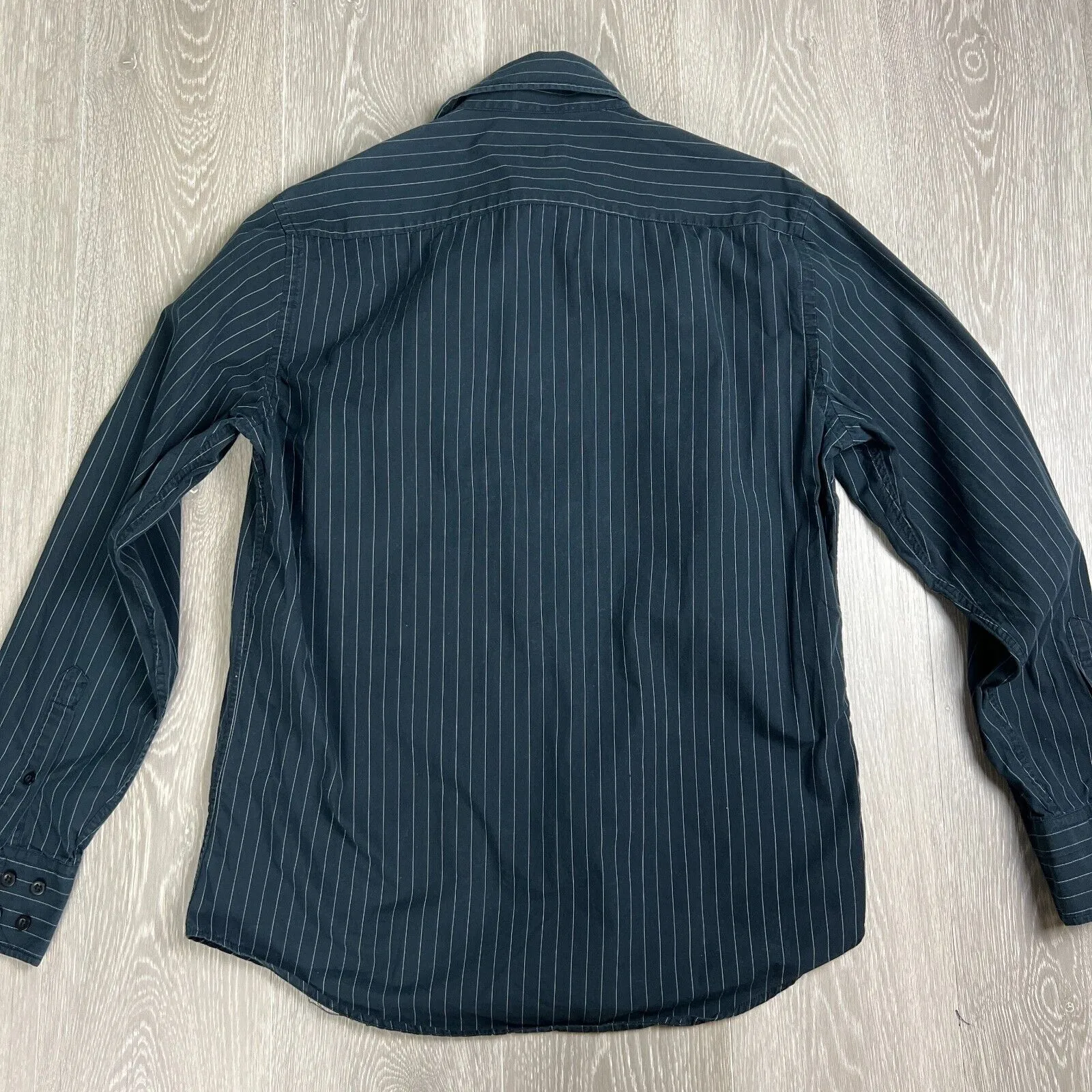 Microsoft Men’s Black Long Sleeve Button Up Shirt Size Large