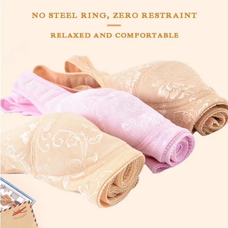 Middle-aged and Elderly Breast-receiving Adjustment Type No Steel Ring Large Size Front Buckle Underwear Thin Vest-style Female Mother's Bra