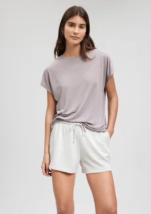 Modal Beige Basic T-Shirt