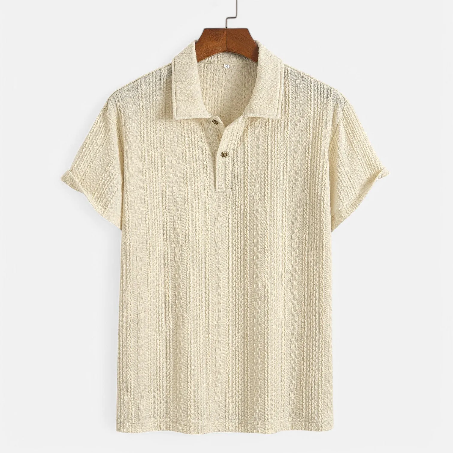 Monacogents | Textured Polo T-Shirt – Understated Cool, Elevated Craft