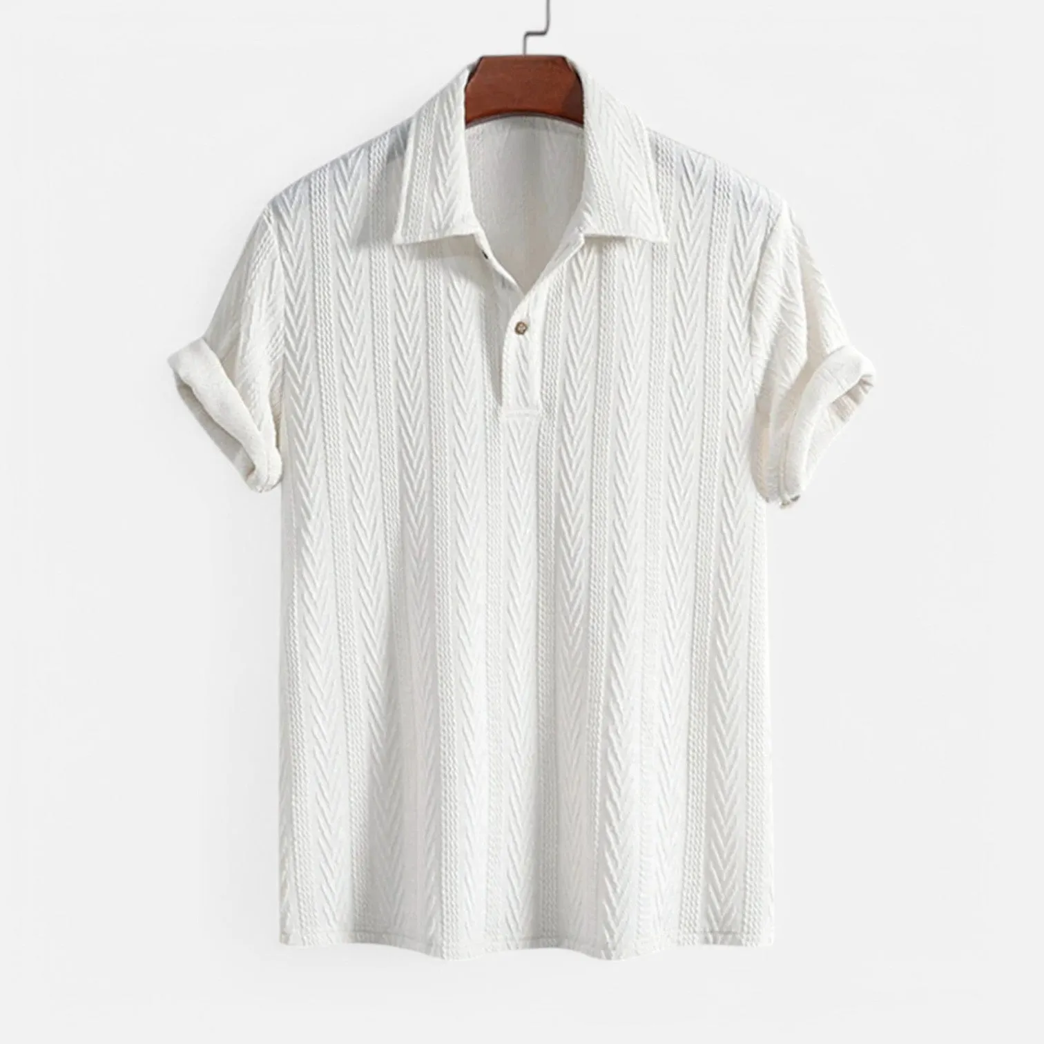 Monacogents | Textured Polo T-Shirt – Understated Cool, Elevated Craft