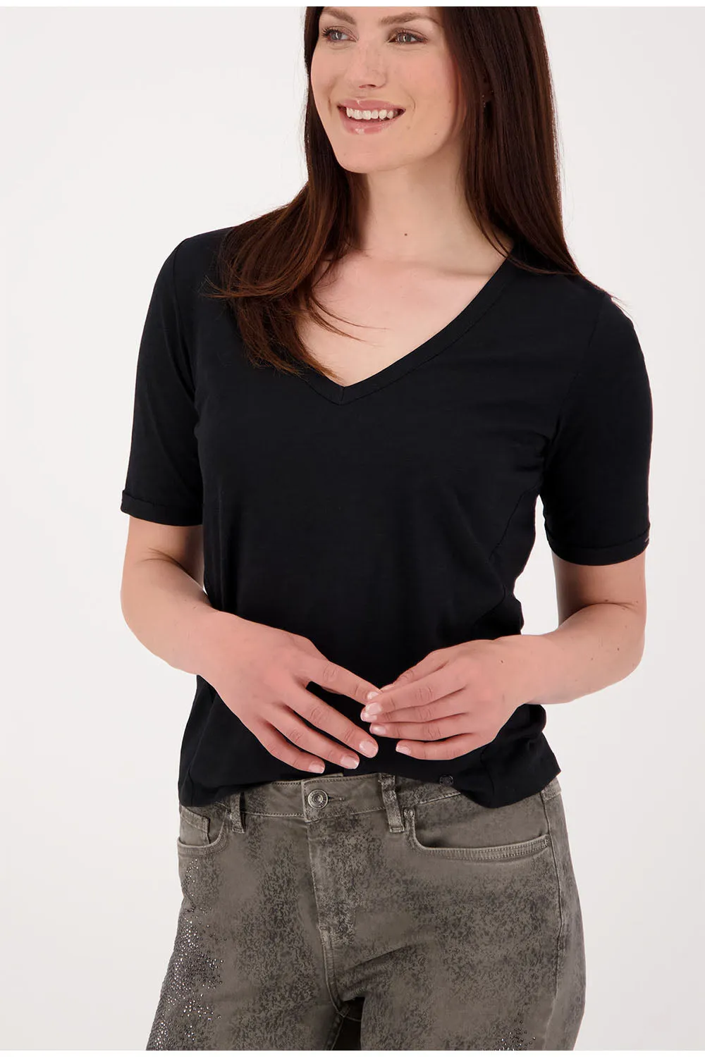 Monari Basic V Neck T-Shirt M805417