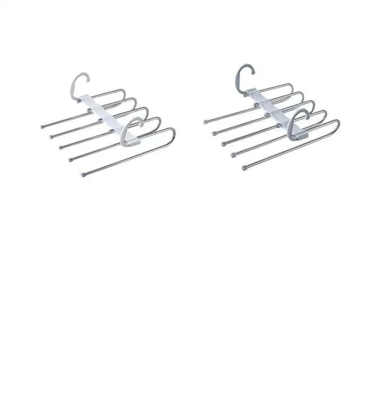 Multi-Layer Foldable Pants Hanger - Stainless Steel Magic Trouser Rack