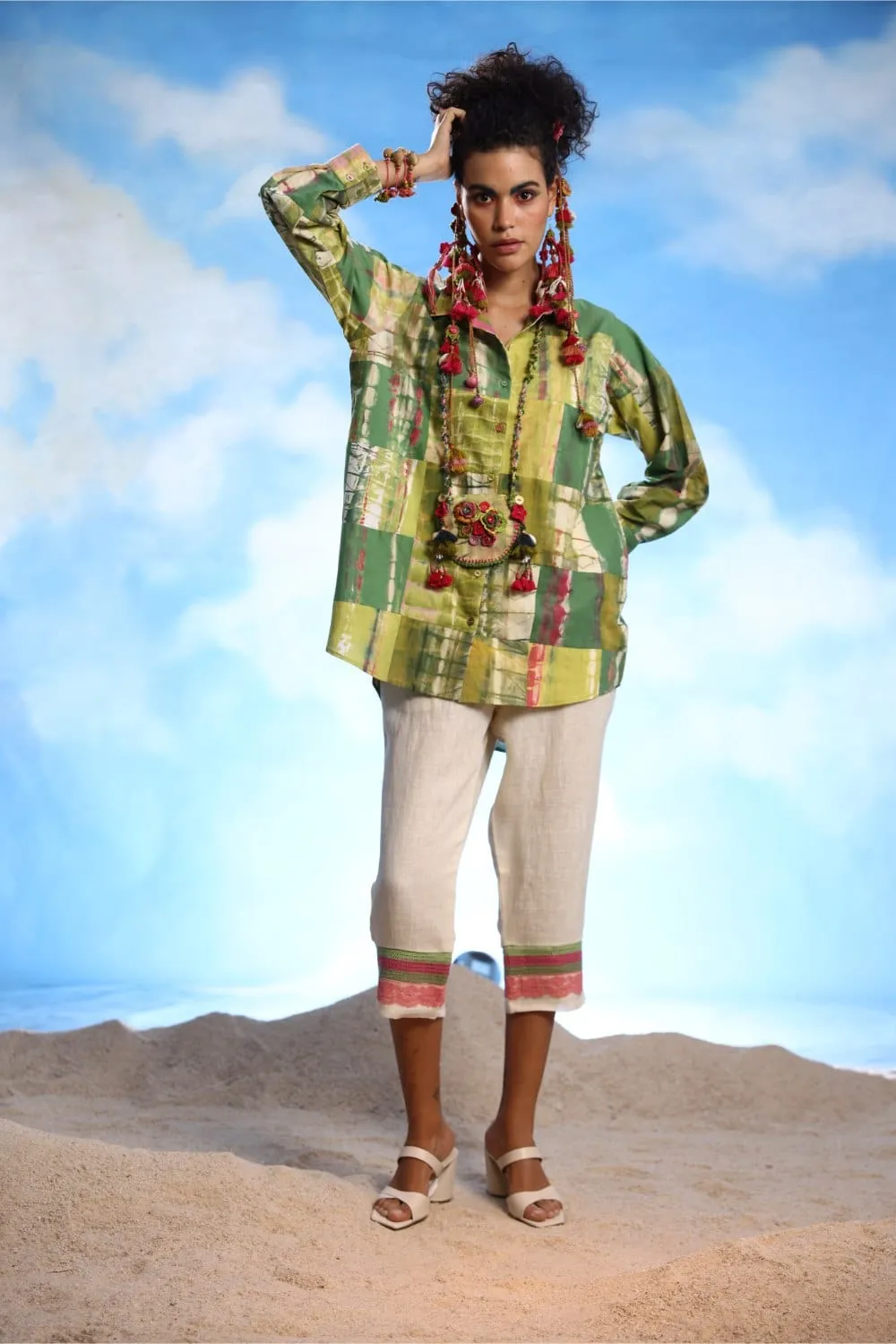 MULTI PATCHWORK SHIRT