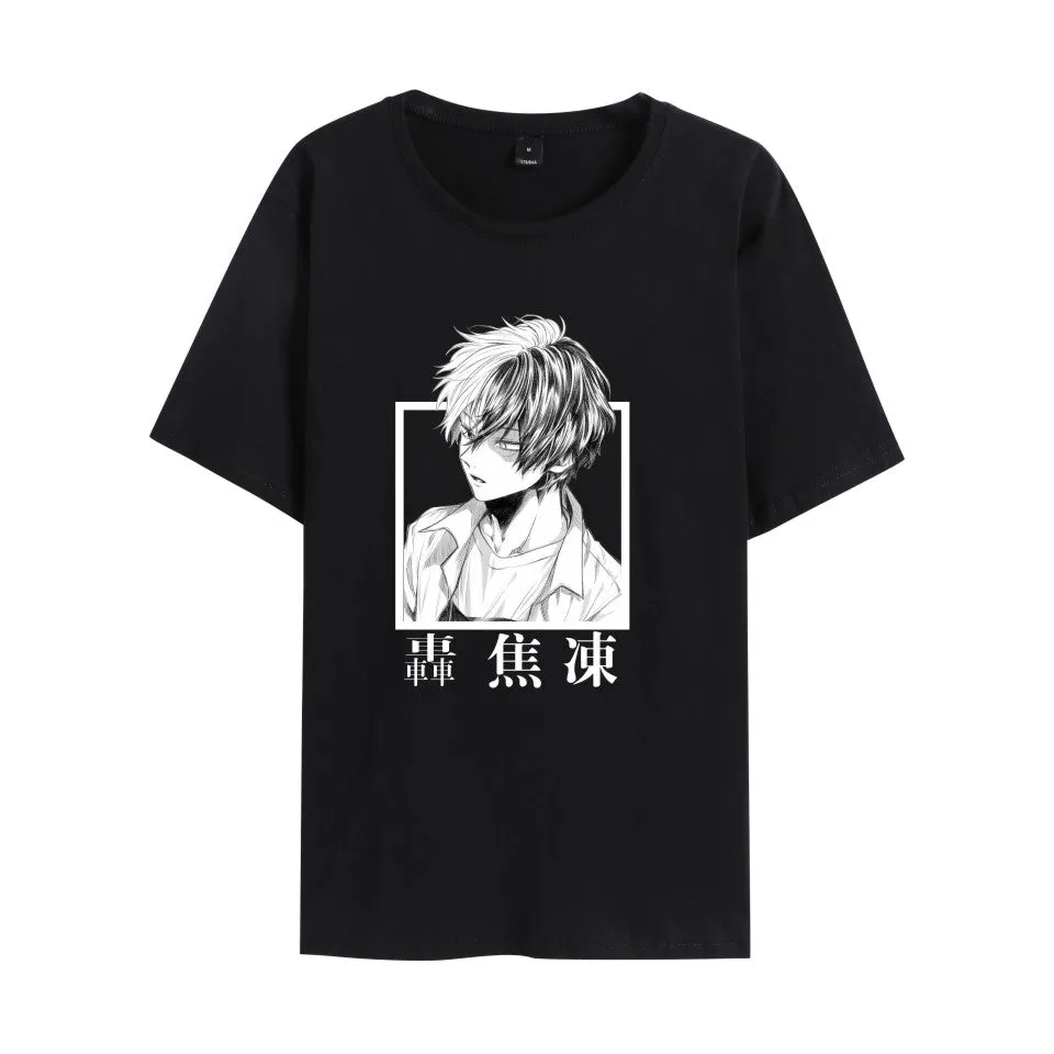 My Hero Academia Shoto Todoroki Anime T-shirt (Unisex) round-neck