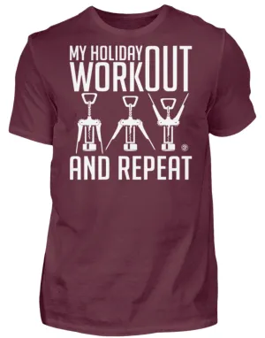 My Holiday Workout and Repeat  - Herren Shirt