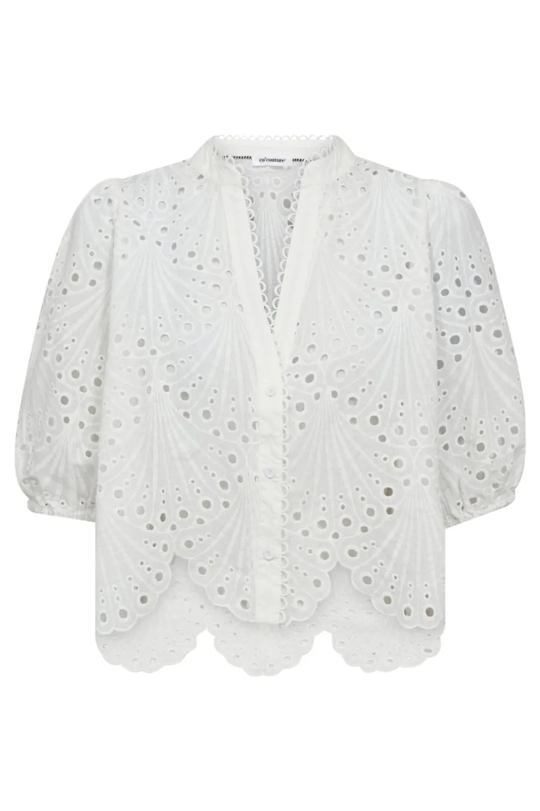 NayaCC anglaise shirt white