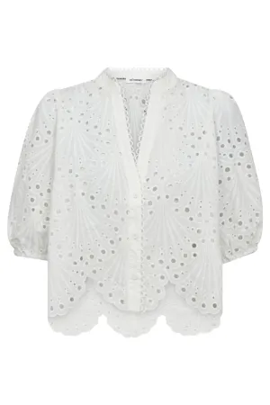 NayaCC anglaise shirt white
