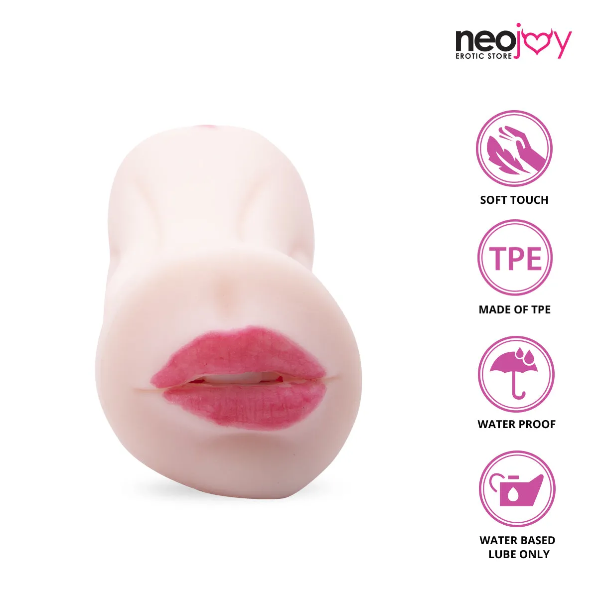 Neojoy Double Mouth Pocket Pussy TPE Realistic Vagina & Ass - Flesh