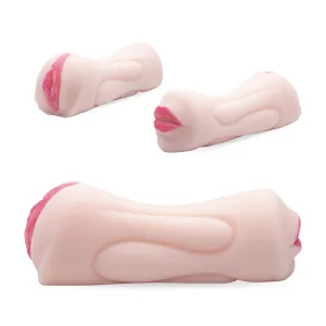 Neojoy Double Mouth Pocket Pussy TPE Realistic Vagina & Ass - Flesh