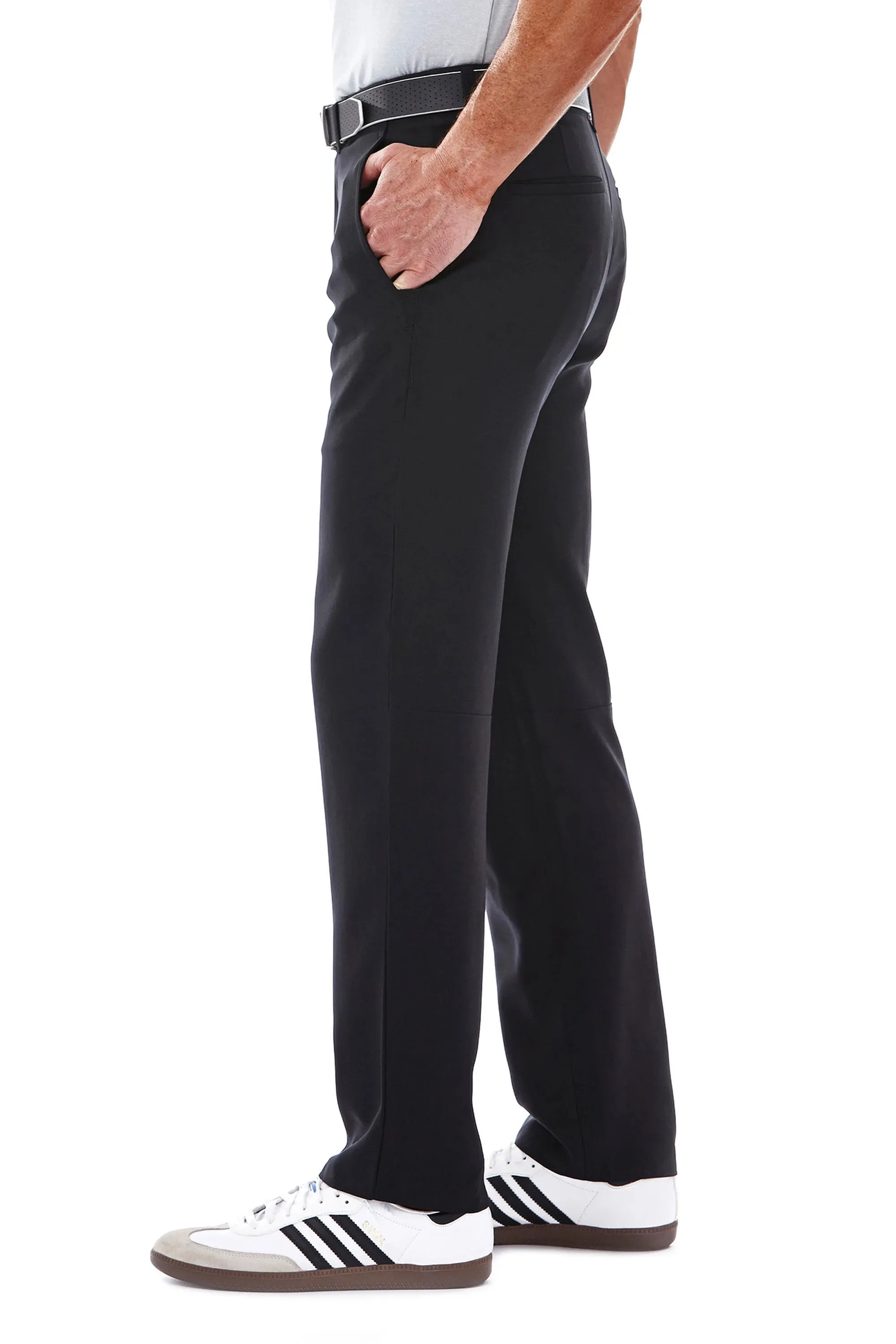 New with tags! Haggar InMotion Active Pant straight fit with superflex waistband! Charcoal Grey Sz 40X30
