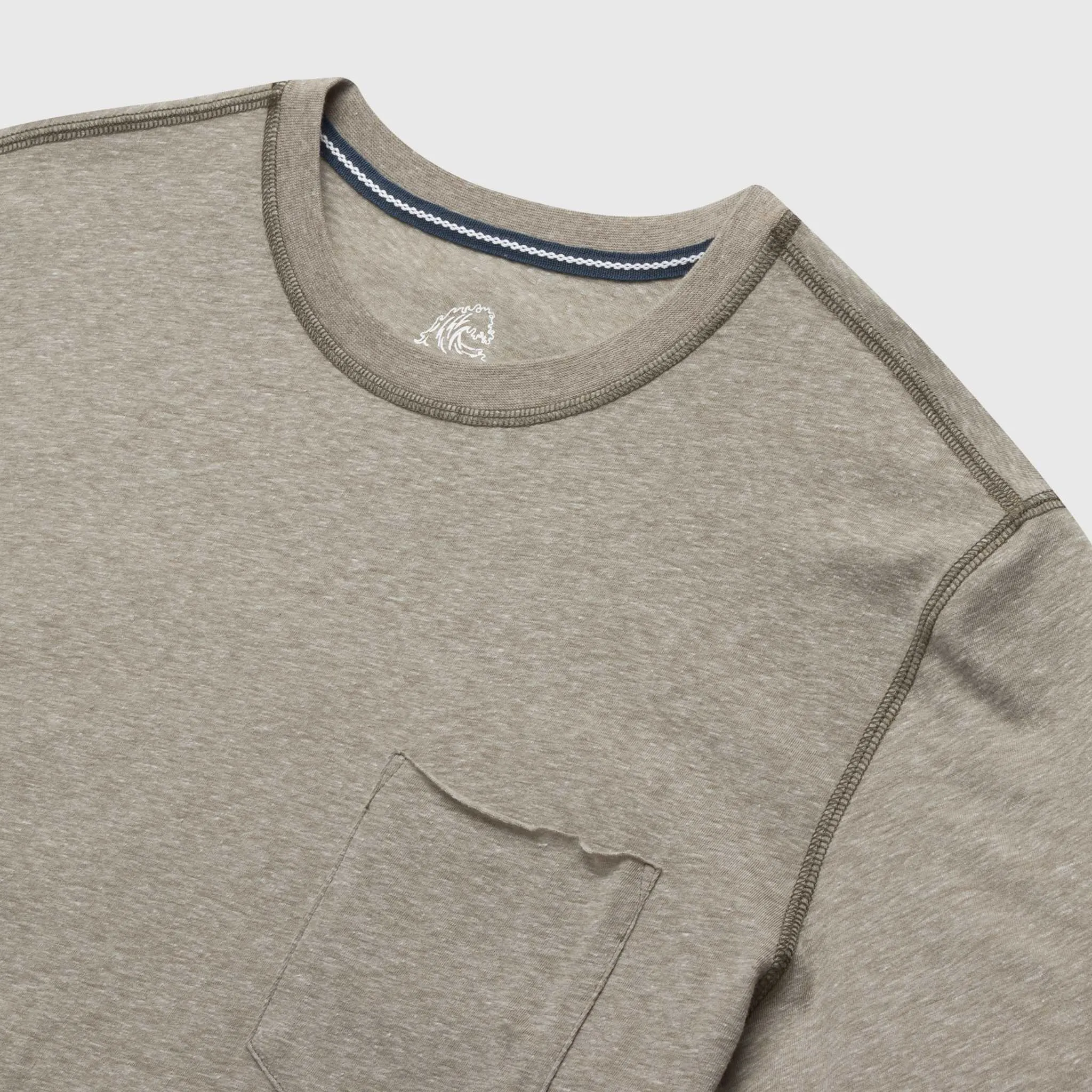 NICK RAW EDGE SLUB POCKET TEE