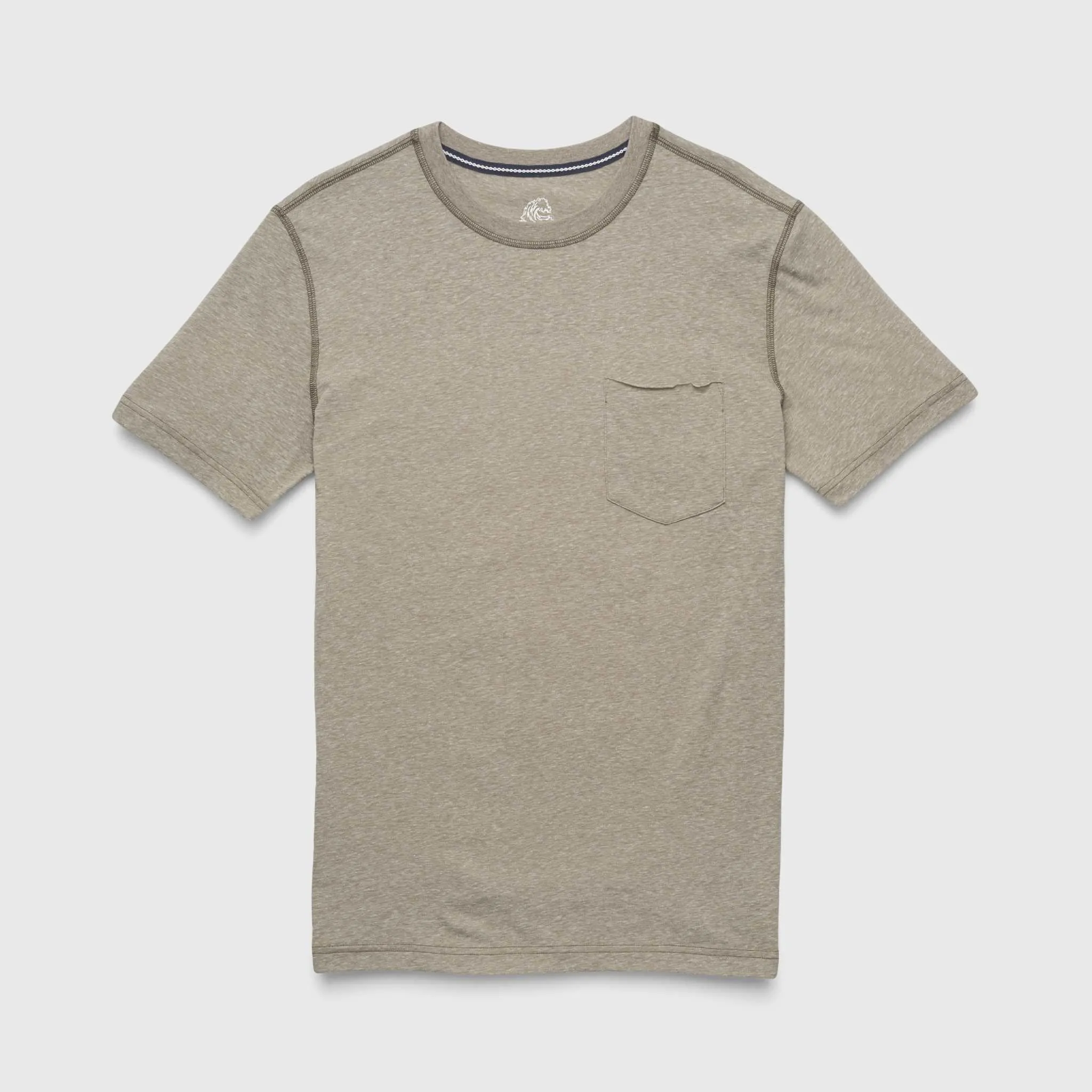 NICK RAW EDGE SLUB POCKET TEE
