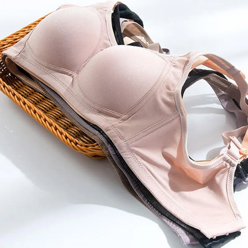 No Steel Ring Tube Top Bra Ladies Thin Cotton Vest Gather Underwear Mother Middle-aged and Elderly Breathable Large Size Bra