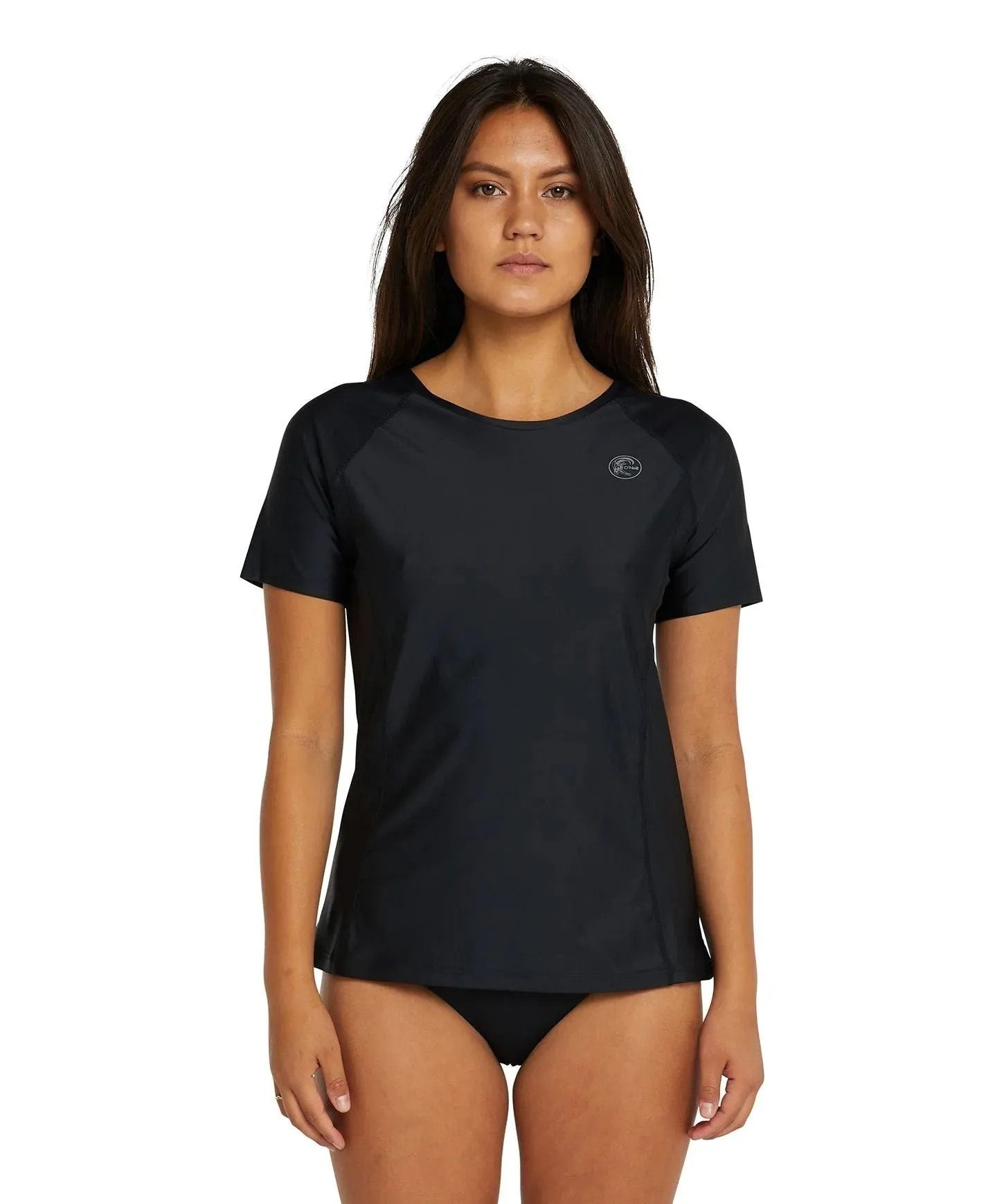O'NEILL SALINA SOLIDS SS UV TEE BLACK BLACK