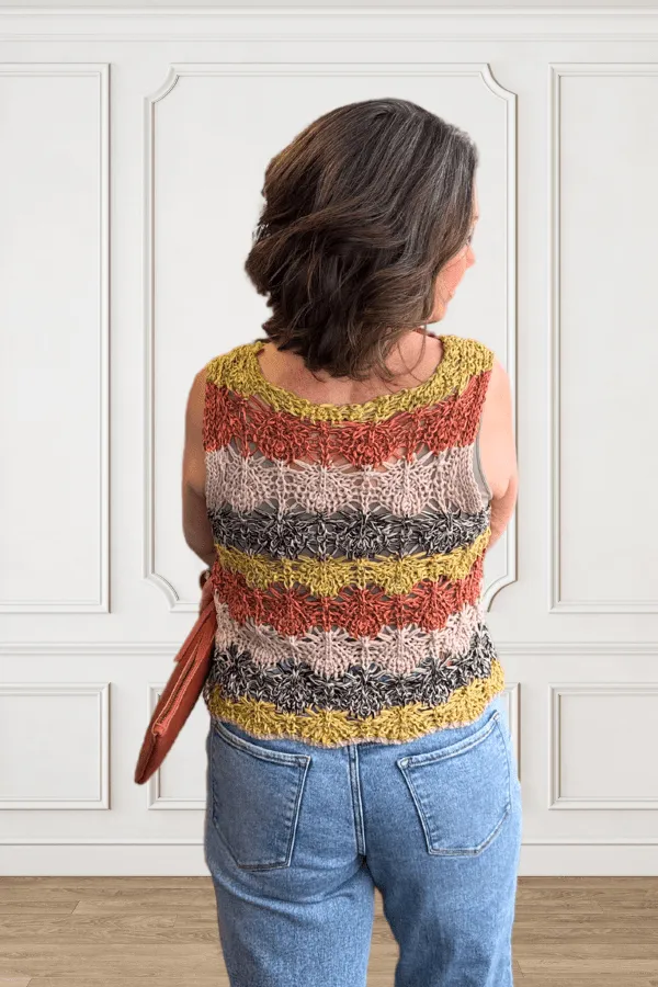 Open Knit Stitch Tank Top