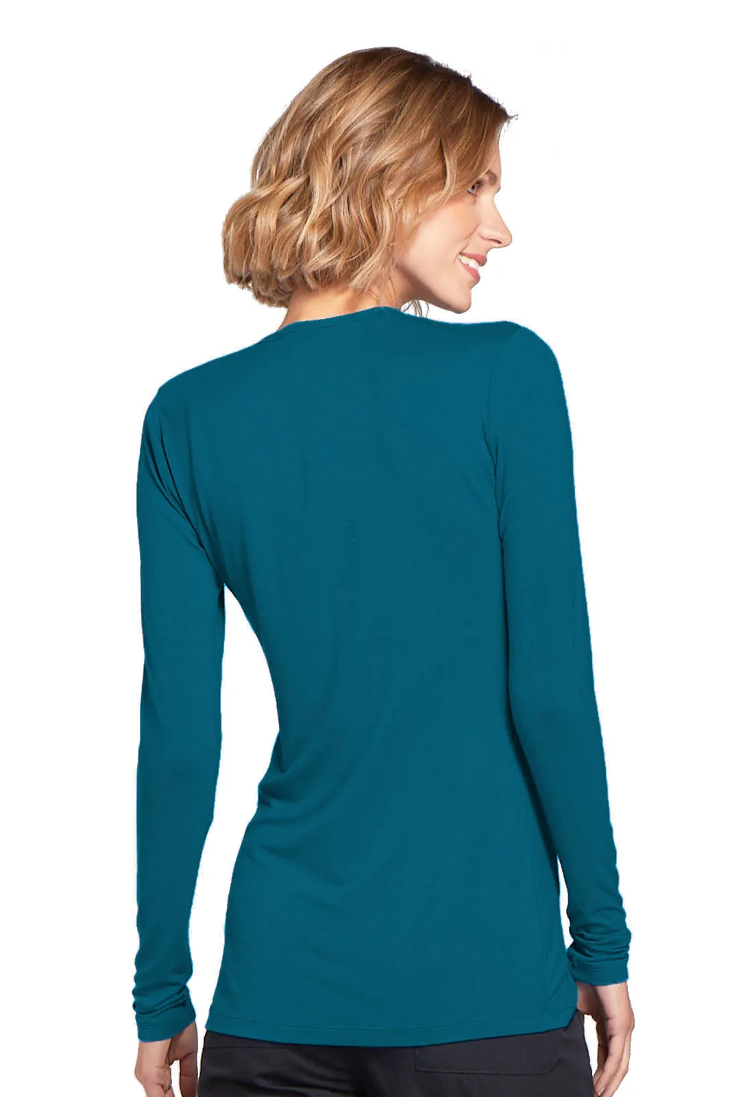 Originals 4881 Long Sleeve Underscrub Knit Tee Caribbean Blue