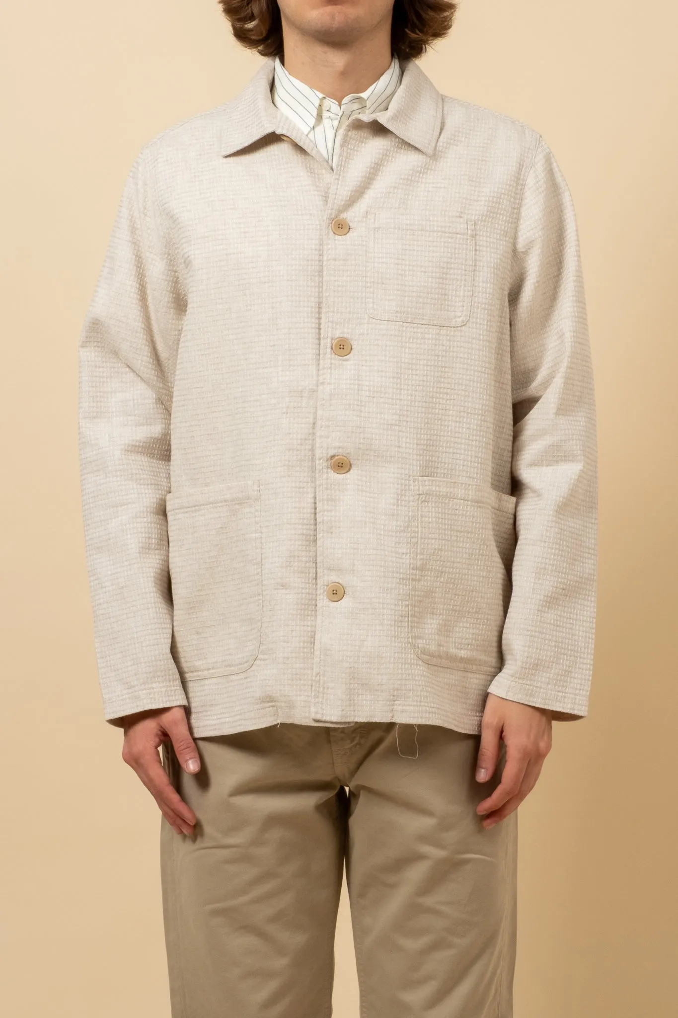 Ormiston Jacket - Linen Waffle