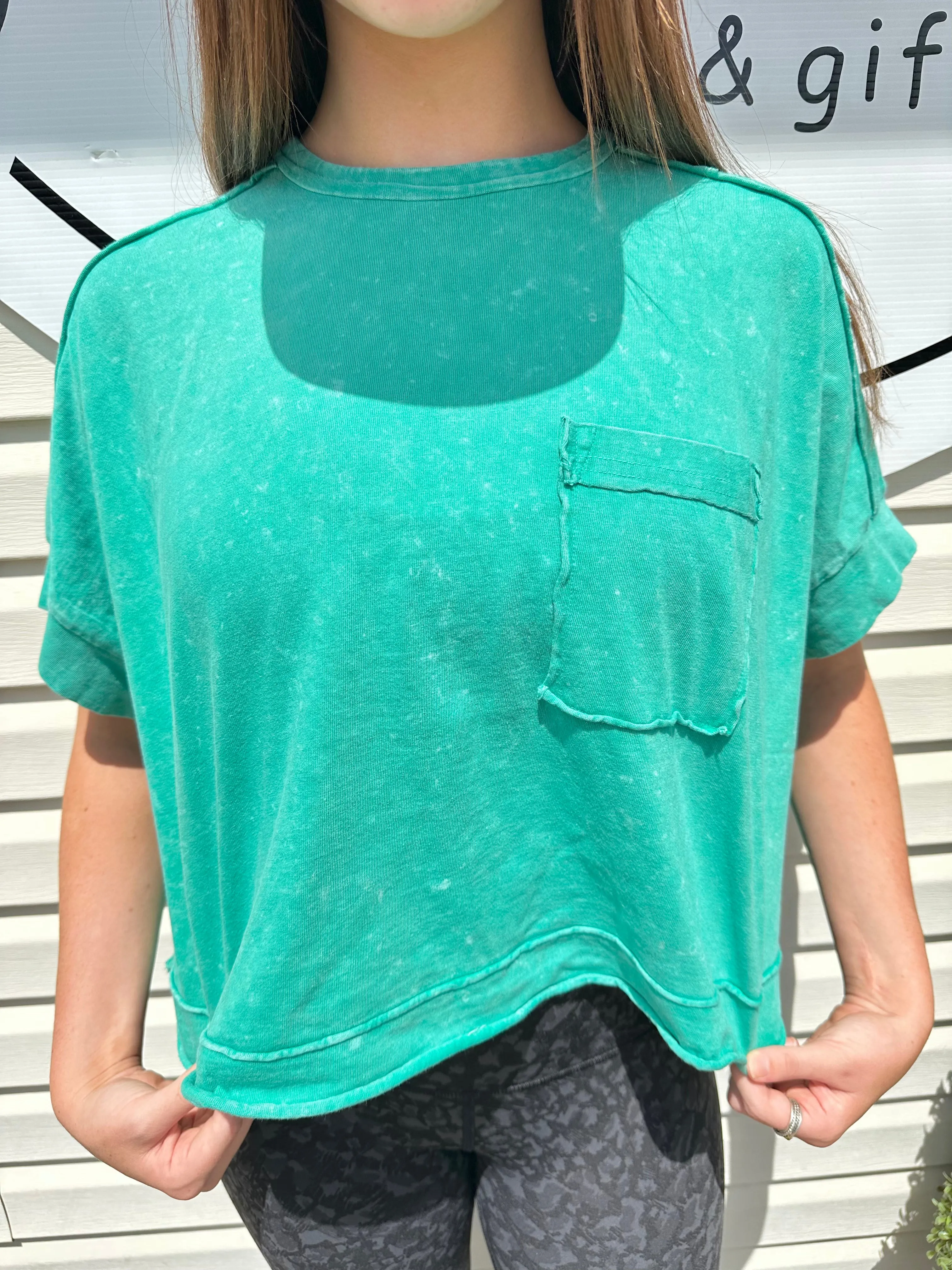 Oversized Crop Comfy Tee