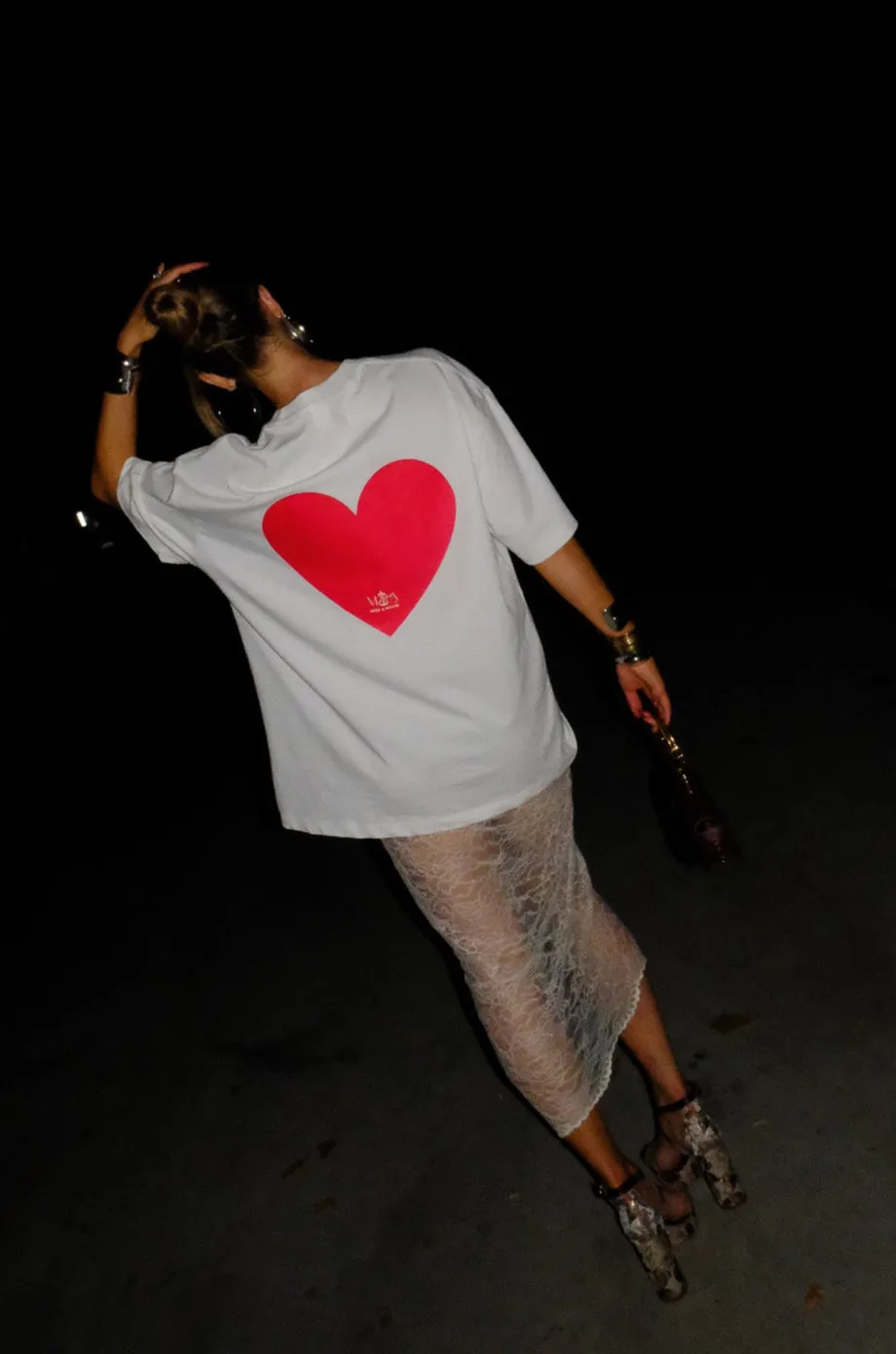 Oversized Heart Tee - Mon Chéri