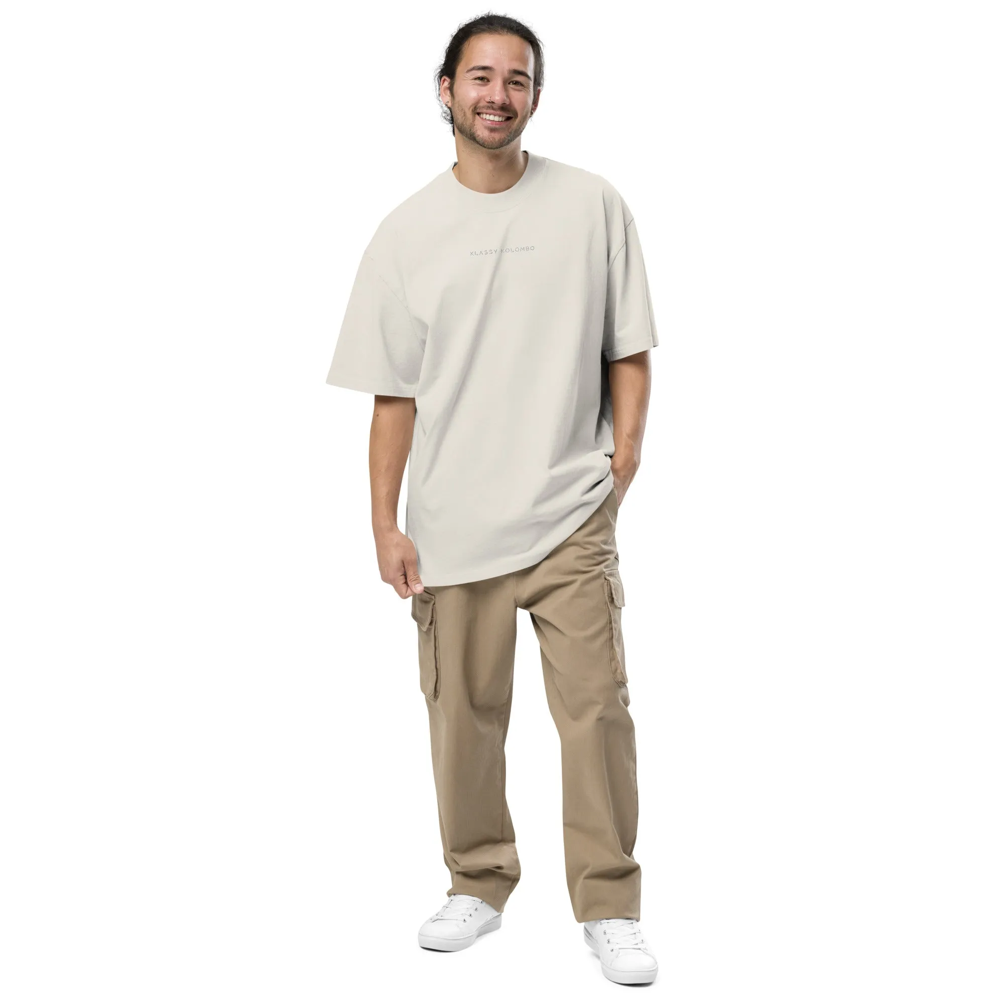 Oversized 'Klassy Kolombo' faded t-shirt