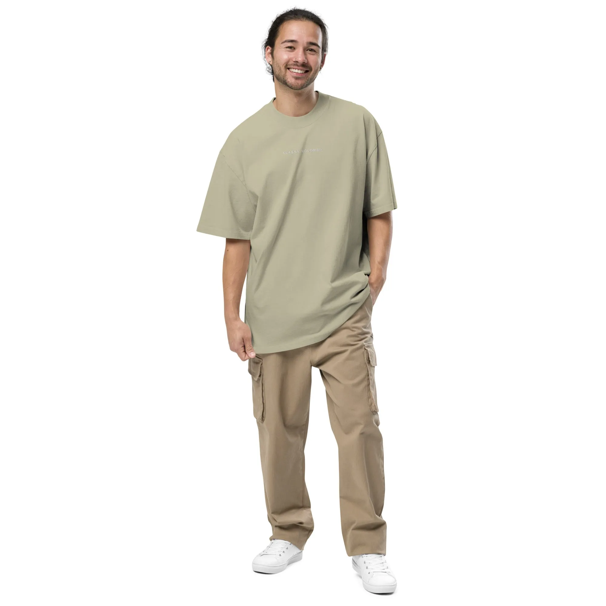 Oversized 'Klassy Kolombo' faded t-shirt