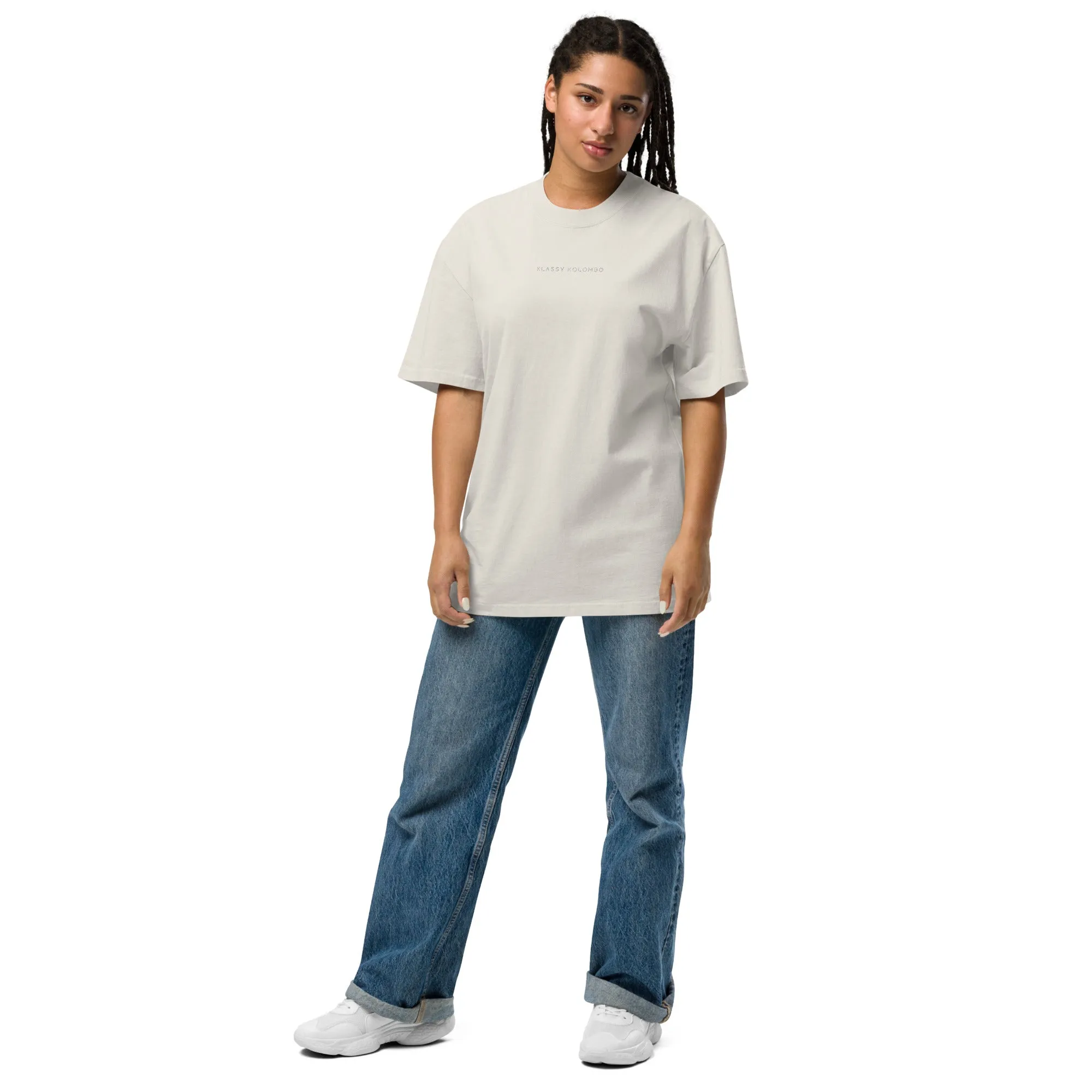 Oversized 'Klassy Kolombo' faded t-shirt