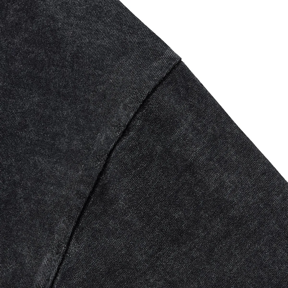 Patchwork Asymmetrical Hem T Shirt 260gsm