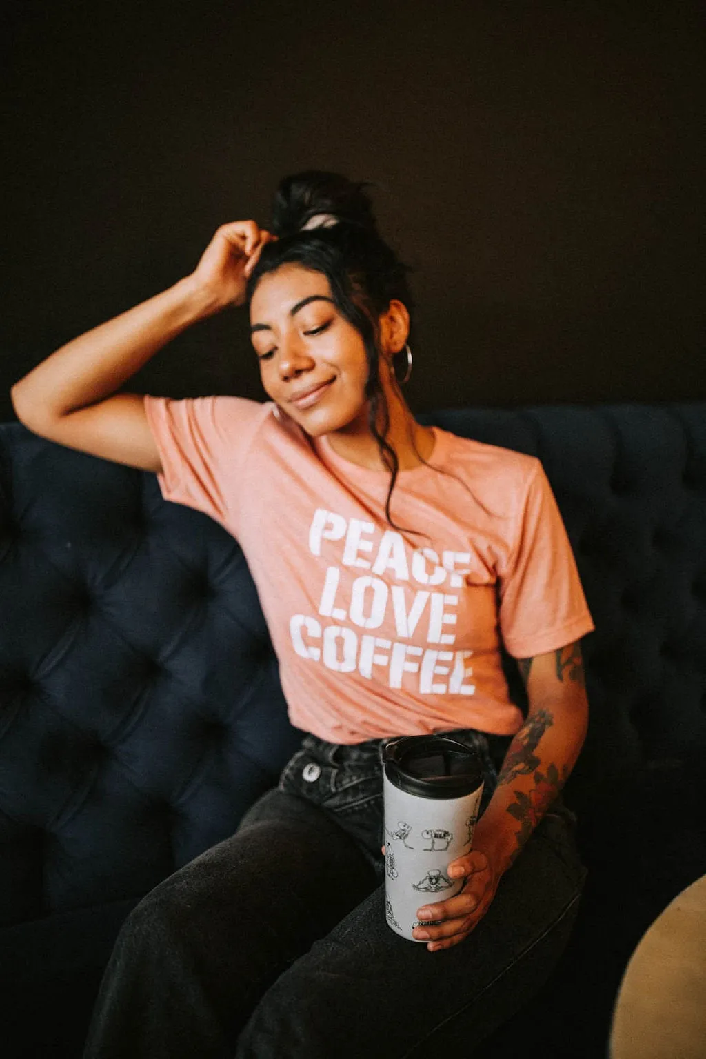 Peace Love Coffee - Boyfriend Tee